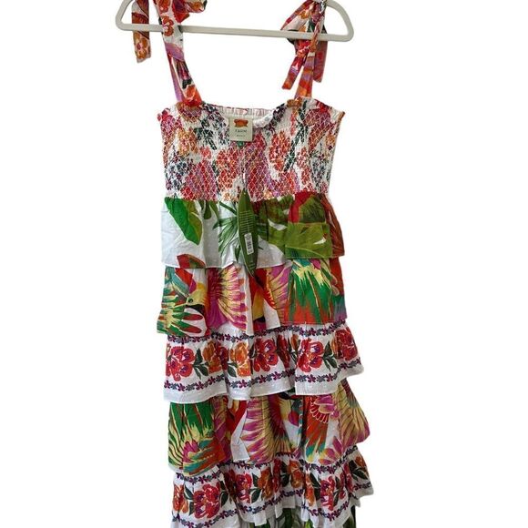 FARM Rio Layered Mixed Print Midi Dress - Picture 3 of 7